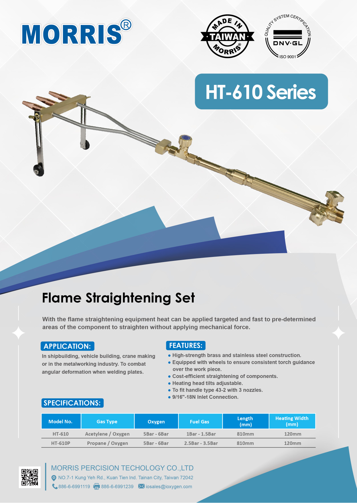 HT-610 series Flame Straightening Set (MORRIS)