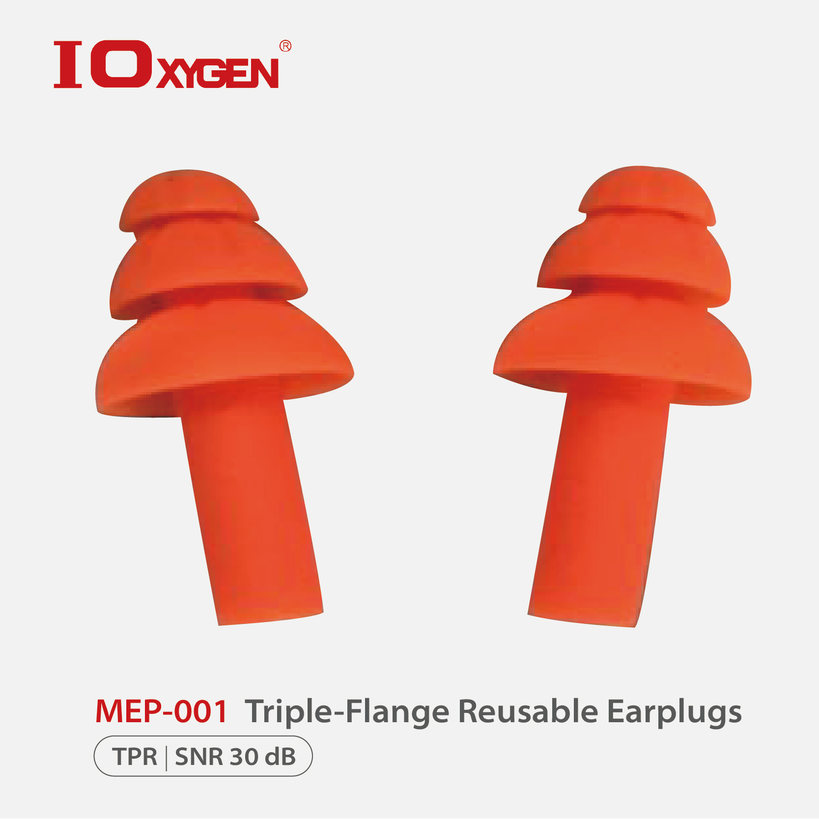 MEP-001 Triple-Flange Reusable Earplugs