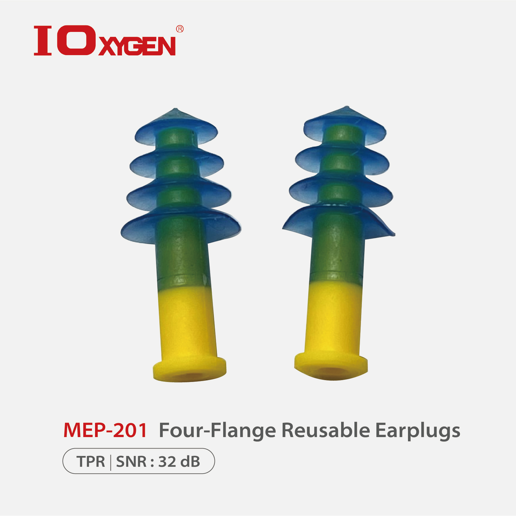 MEP-201 Four-Flange Reusable Earplugs