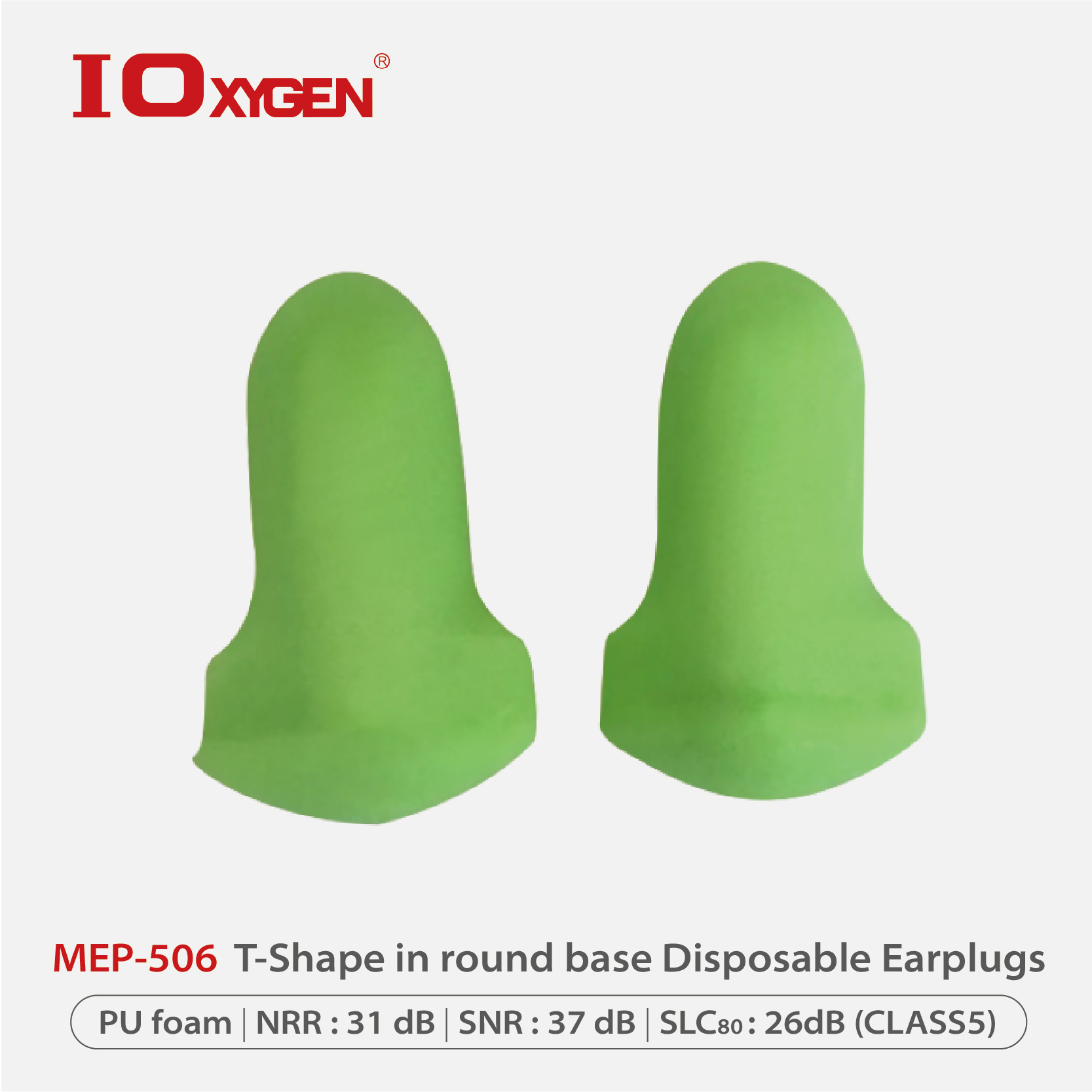 MEP-506 T-Shape in round base Disposable Earplugs